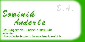 dominik anderle business card